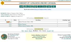 catalogue LibraryOfCongress2020